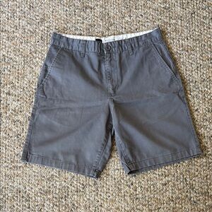 RVCA Gray Flat Front Shorts